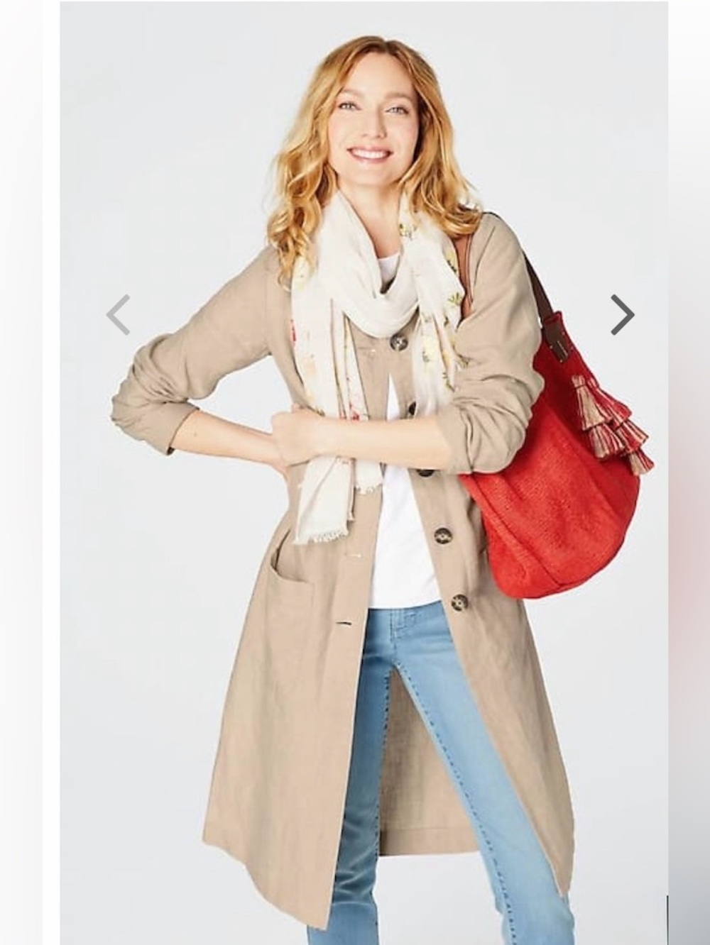 JJill Long Linen Jacket